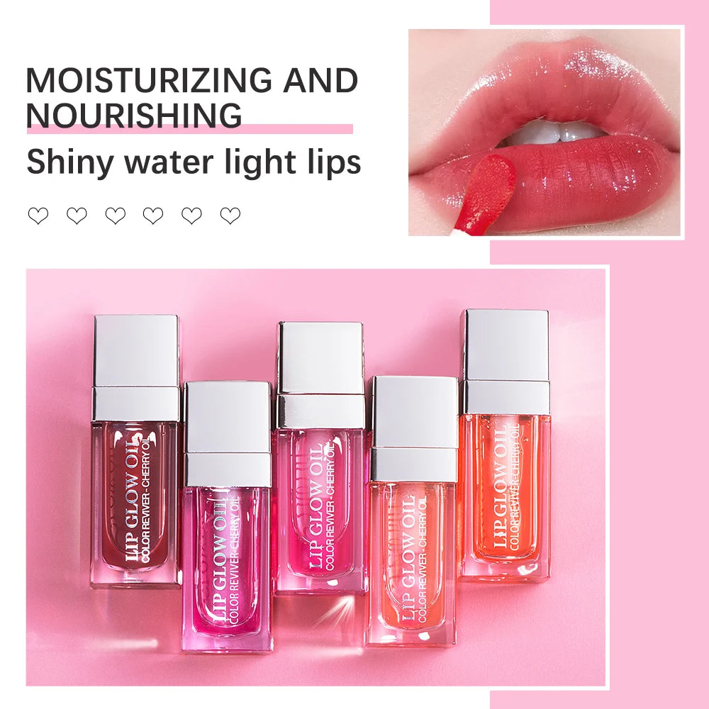 3pcs/set Lip Glaze Mirror Water Long-lasting Waterproof Crystal Jelly Oil Lip Tint Moisturizing Non-stick Cup Lip Glow Oil Care Nanasbeautyholic