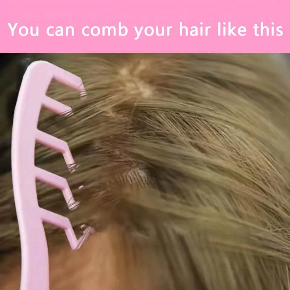 5pcs Styling Set 4-in-1 Heatless Curling Set Hair Stick Headbands Clips Wide Toothed Hair Comb for DIY Styling Nanasbeautyholic