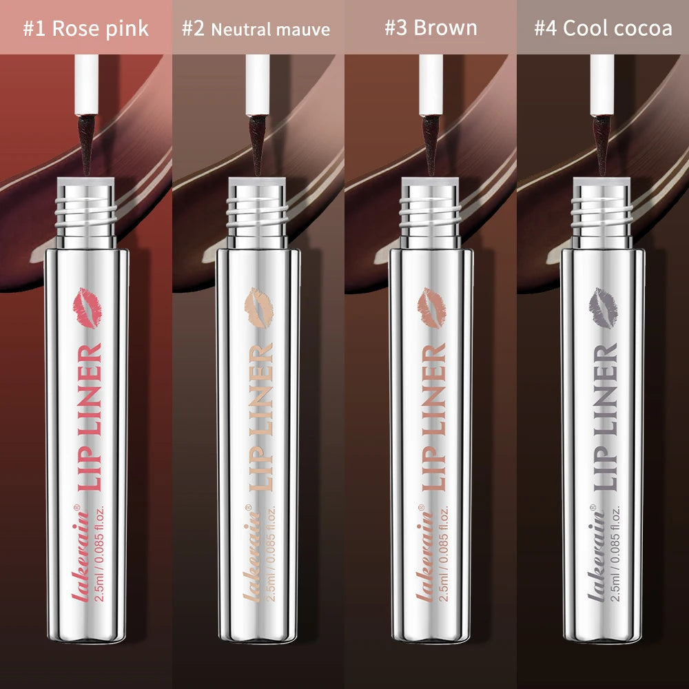 Peel-Off Lip Liner & Tint | Waterproof Long-Lasting Matte | 10 Shades