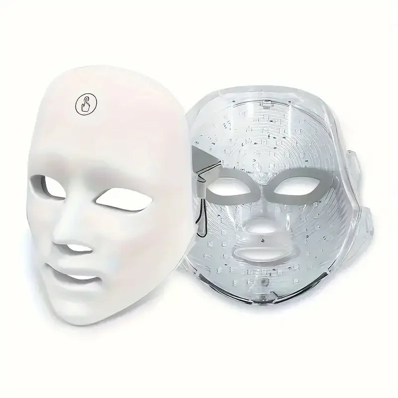 Rechargeable 7-color LED face mask facial care tool Nanasbeautyholic