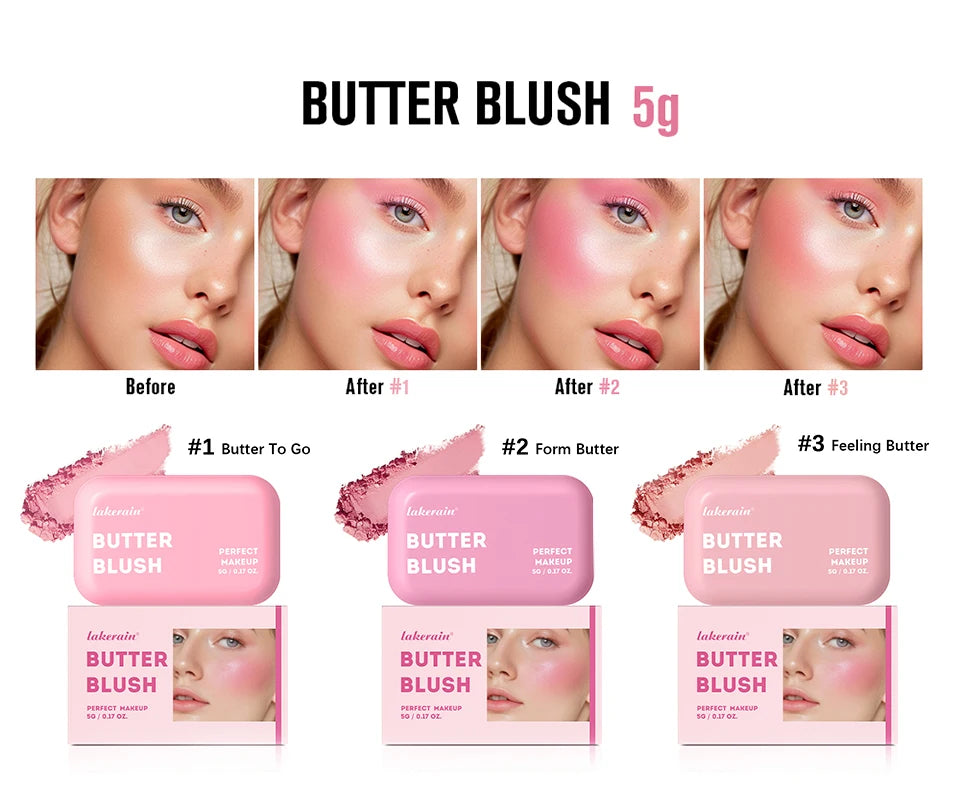 Professional Makeup Powder Blush 12HR Wear Vegan Formula Blusher Makeup Blush in Bar Cosmetics Palette Powder Pink Cream Face Nanasbeautyholic