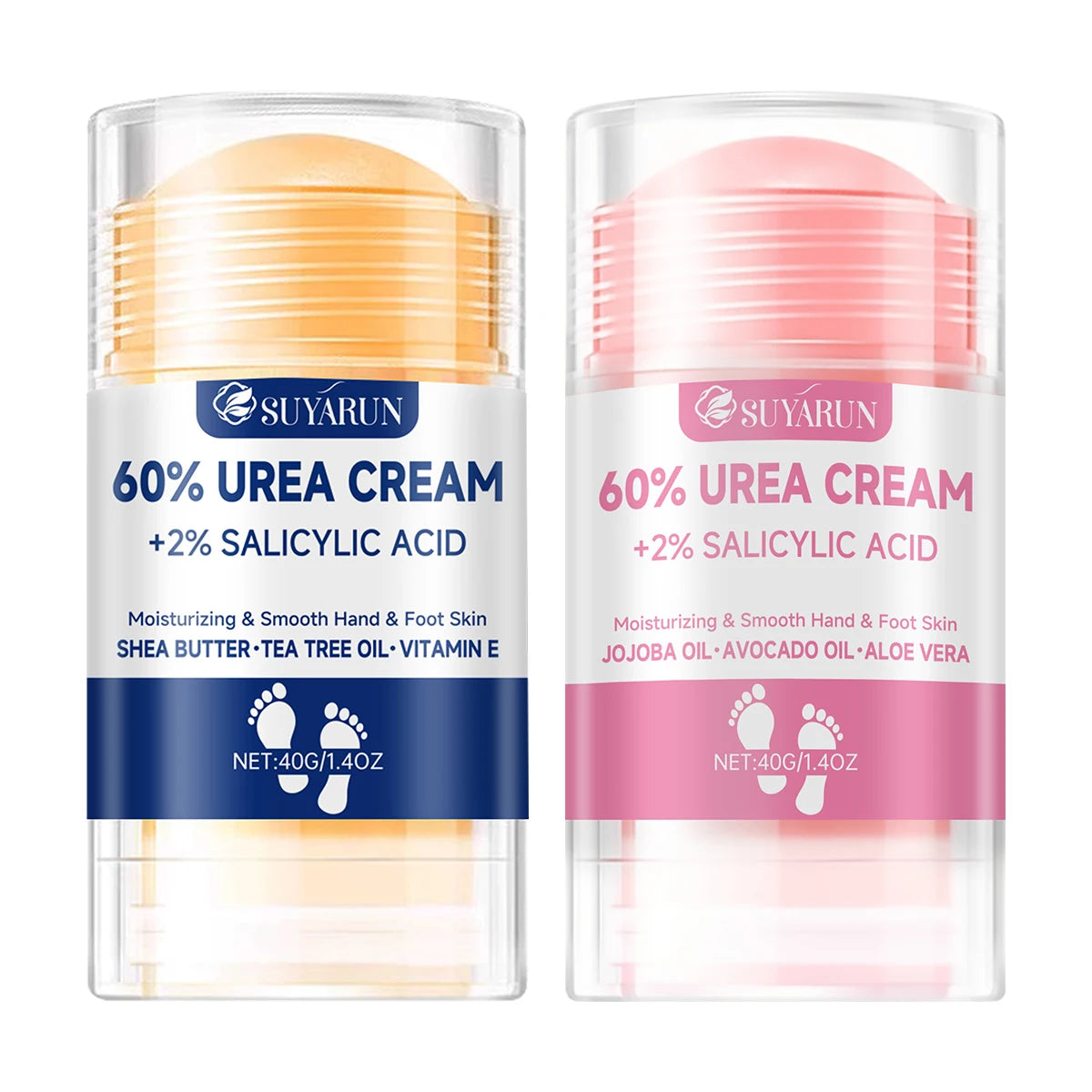 60% Urea Foot Cream Stick | Cracked Heel Repair & Deep Hydration | Exfoliating Dry Foot Care