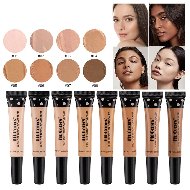 Fit Colors Full Cover Liquid Concealer BB Cream – Brightening, Waterproof & Natural Finish | 8 Shades