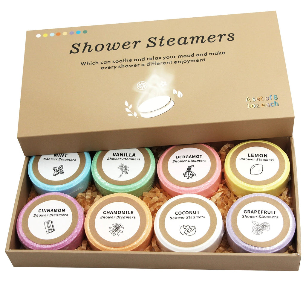 Shower Steamers Aromatherapy - Birthday Gifts for Women, 8 Pack Shower Bombs with Essential Oils, Spa Gifts for Women, Mom Nanasbeautyholic