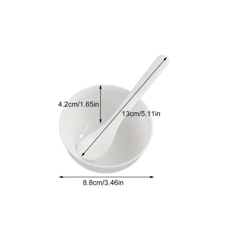 3-Piece Mini Facial Mask Mixing Set - Portable Skincare Tools