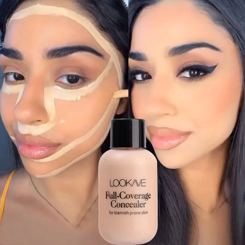 Full Coverage Liquid Concealer – Waterproof, Dark Circle & Blemish Corrector for All Skin Types