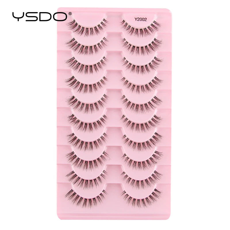 YSDO Natural Full False Eyelashes 3d Lashes  Cat Eye Fake Eyelashes Extension Faux Cils Makeup Tools