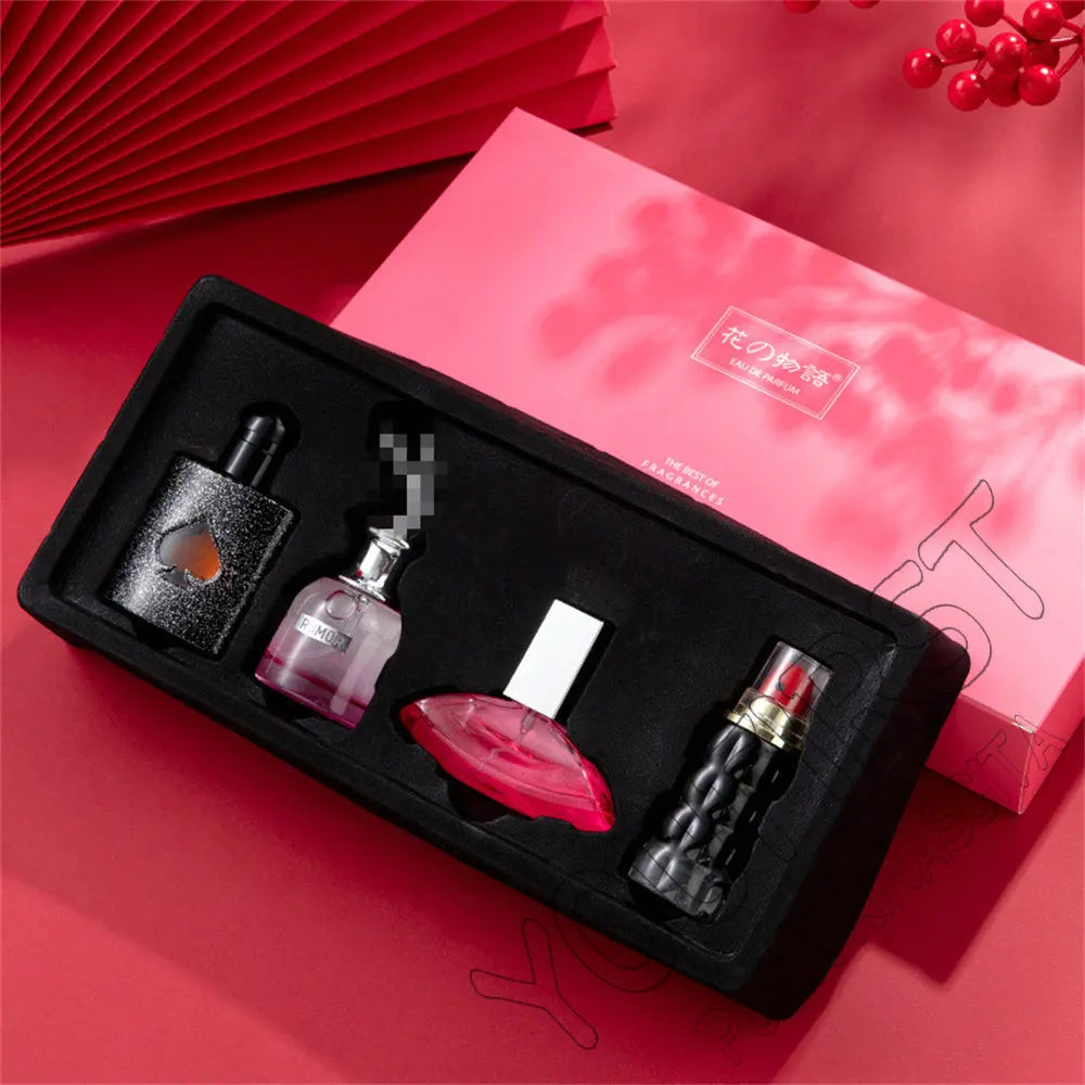 Private Brand Perfume Women Eau De Parfums Dames 105ml Perfumes De Mujer Originales Gift Box 4Pcs Set Natural Floral Scent Spray Nanasbeautyholic