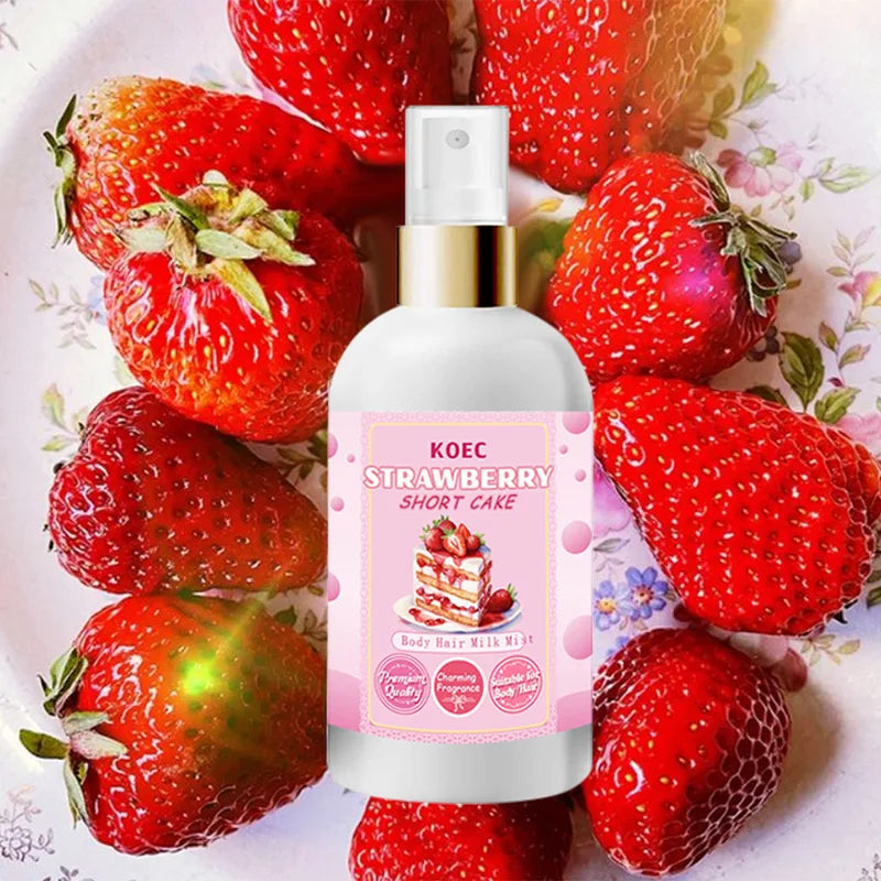 Strawberry Women's Perfume Clothing Spray Vitality Charm Coconut Body Milk Fragrance Spray Brand Sweet Charm Strawberry Perfume Nanasbeautyholic