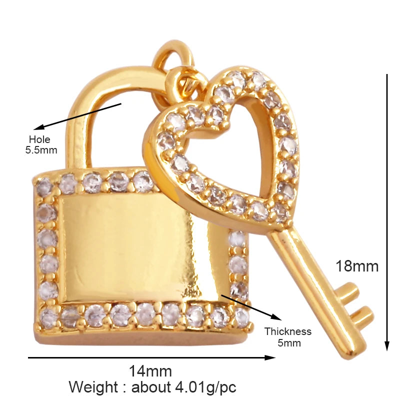 18K Gold Plated Rainbow Enamel Charm Pendant for DIY Jewelry Making – Necklace & Bracelet Findings