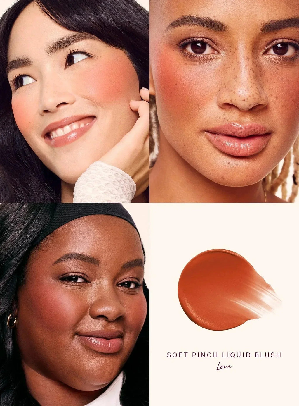 Rare Beauty Lipstick Blush Cream Grace Liquid Blush Waterproof Mositure Face Contour Shadow Blusher Liquid Blusher Plump Makeup Nanasbeautyholic