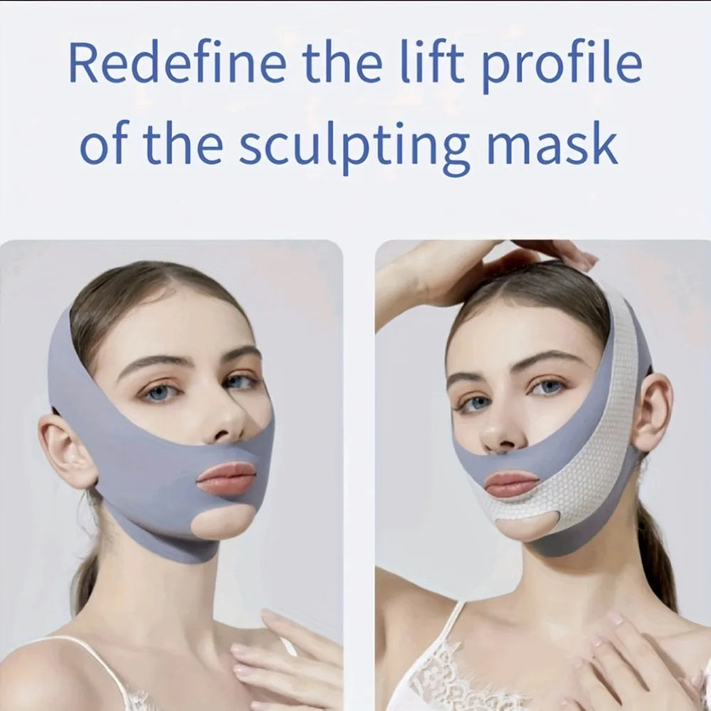 Face Slimming Bandage V Line Face Shaper Double Chin Reducer Face Lifting Belt Anti Wrinkle Facial Massager Women Skin Care Tool Nanasbeautyholic