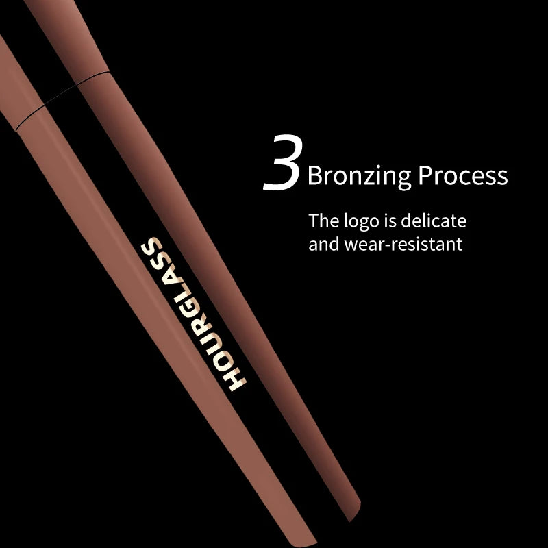 Hourglass Mini 7-Piece Professional Makeup Brush Set – Portable Eyeshadow, Blush & Powder Brushes with Soft Natural Hair