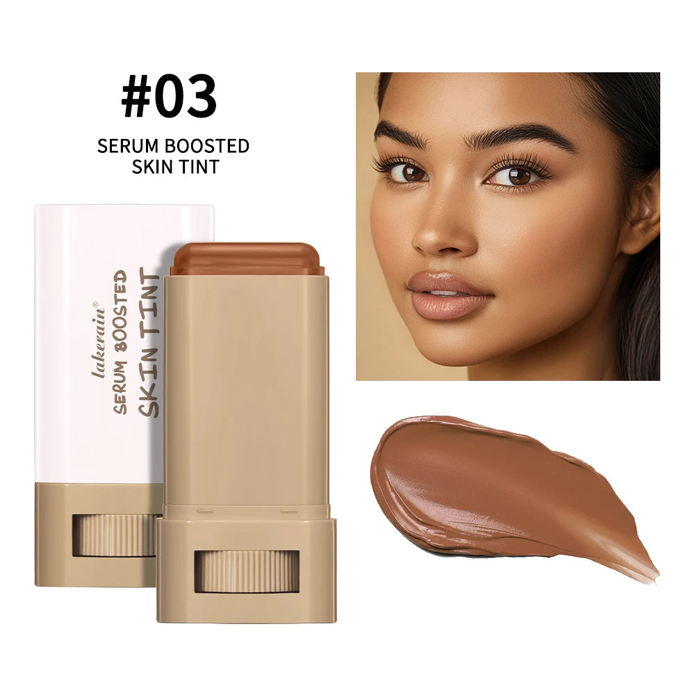 Skin Tint Stick Waterproof Nourishing Solid Tinted Serum Foundation Skin Tint Balm Face Tinted Face Contour Stick Makeup Nanasbeautyholic