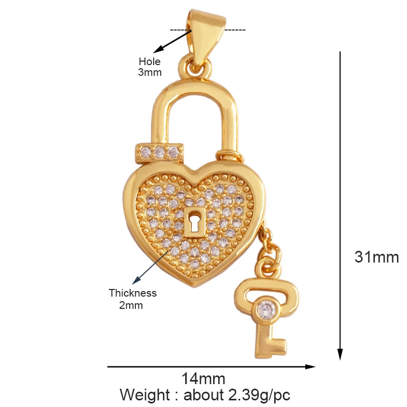 18K Gold Plated Rainbow Enamel Charm Pendant for DIY Jewelry Making – Necklace & Bracelet Findings
