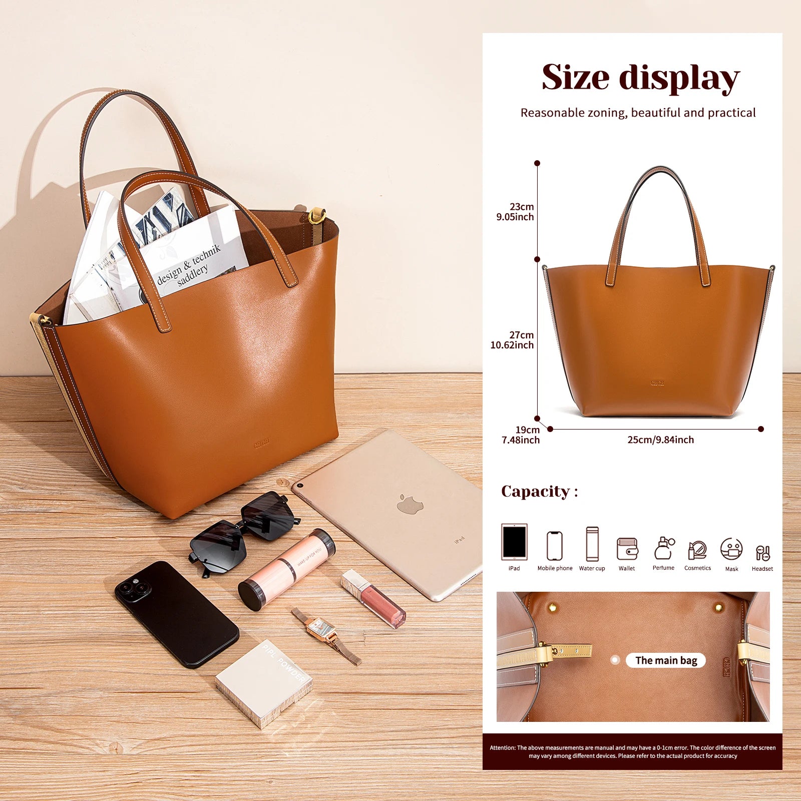 CHCH Women's Large Capacity Tote Bag