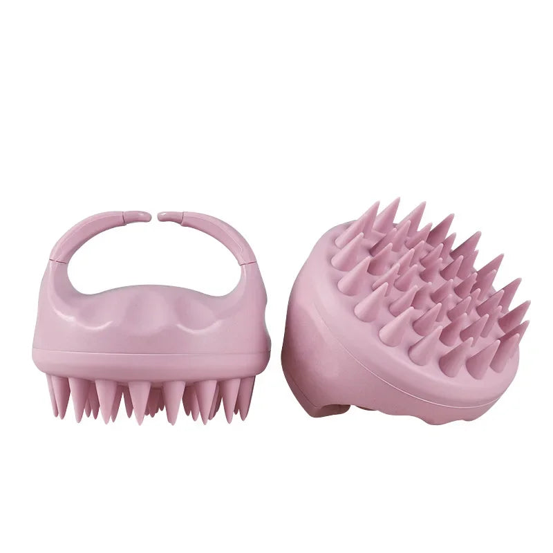 Scalp Brush Massager Sculp Scrubber Brush Wheat Straw Biodegradable Silicone Shampoo Brush Hair Scalp Massager For Hair Growth Nanasbeautyholic