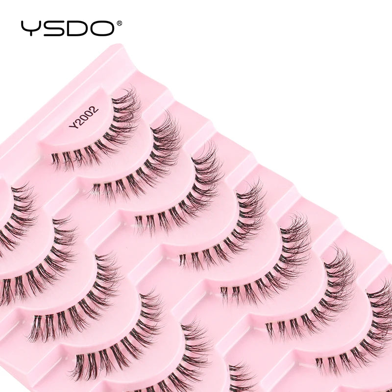 YSDO Natural Full False Eyelashes 3d Lashes  Cat Eye Fake Eyelashes Extension Faux Cils Makeup Tools