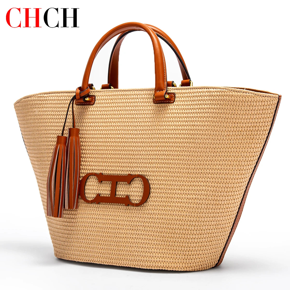 CHCH Women's Tote Bag 2024 New Vacation Beach Bag Beach Bag Handheld Shopping Bag Nanasbeautyholic