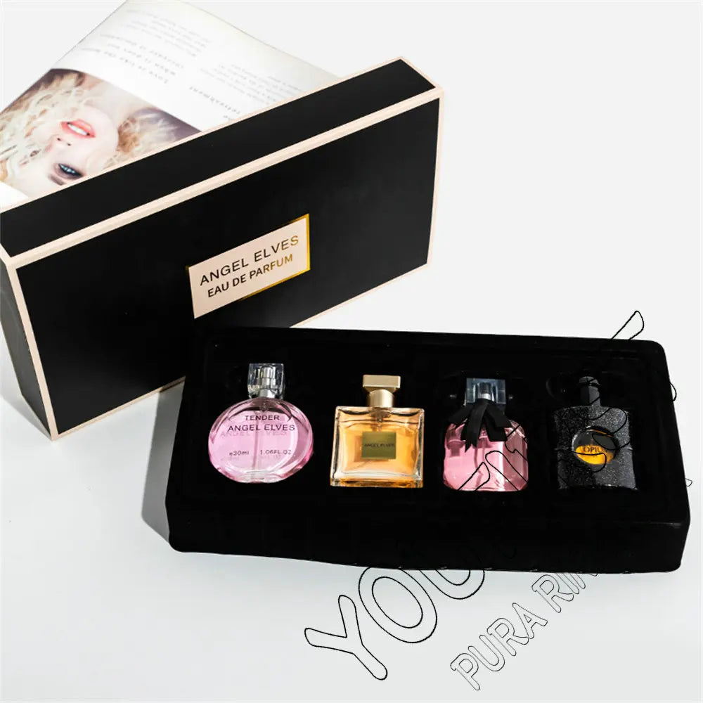 High Quality Perfume Women 120ml Perfumes Feminino Gift Box 4Pcs Set Parfum Femme Lasting Fragrance Floral Fruity Scent Spray Nanasbeautyholic