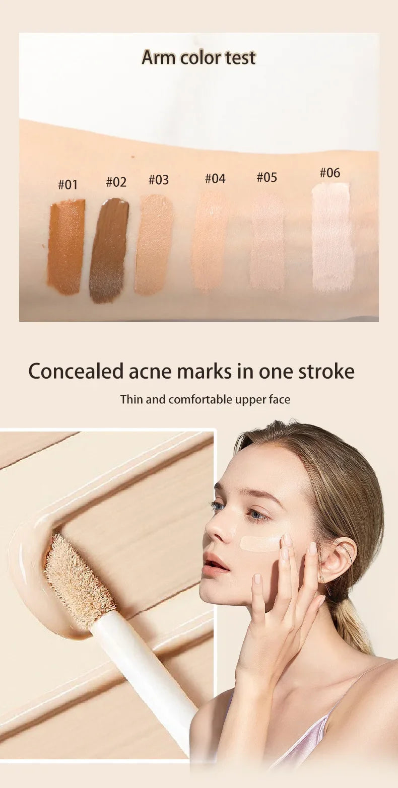 MAXFINE Concealer Foundation Stick – Full Coverage for Dark Circles, Acne & Natural Finish