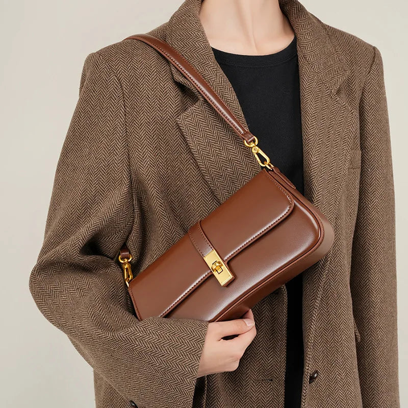 Jonlily Women Genuine Leather Shoulder Bag