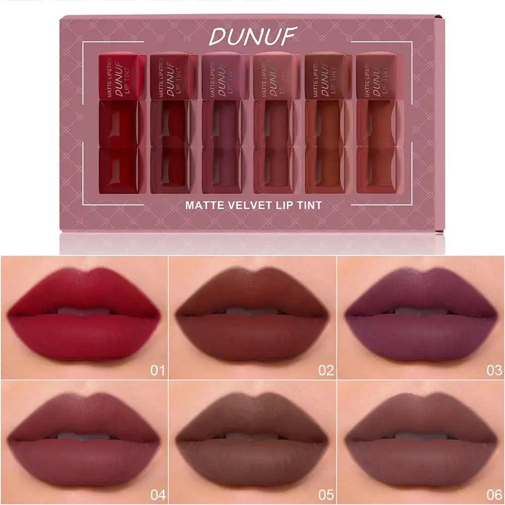 Matte Liquid Lipstick Set Waterproof Smudge Proof Moisturizing Lip Gloss Long Wearing Velvet Tint Makeup Collection Nanasbeautyholic
