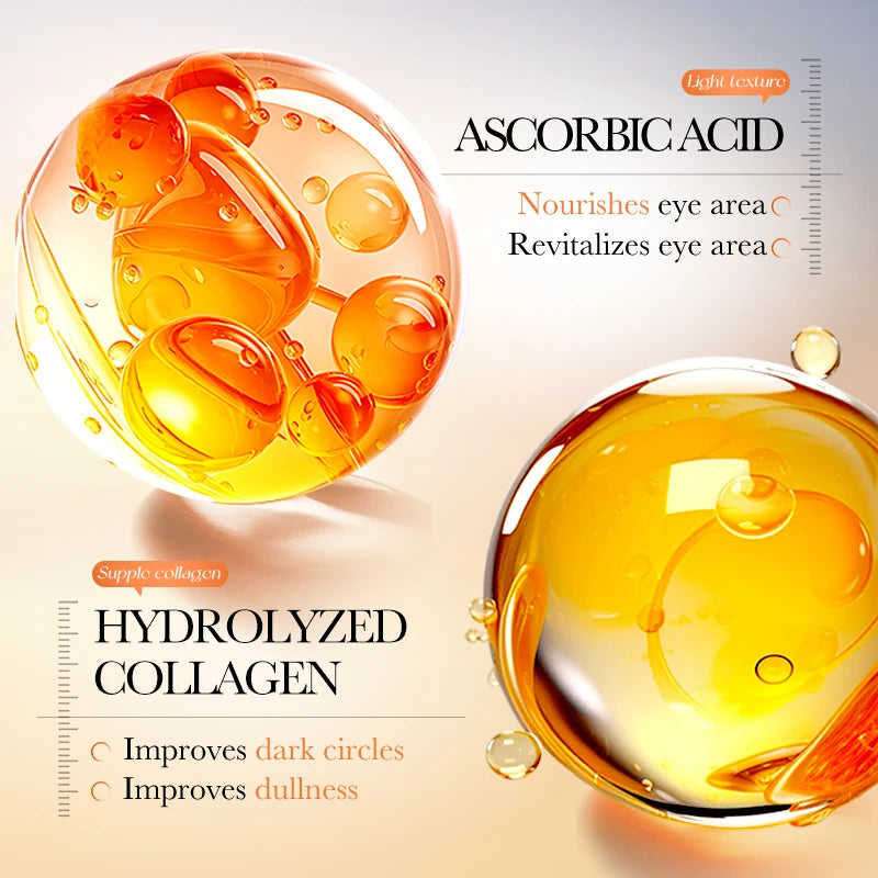 80pcs BIOAQUA Vitamin C Crystal Collagen Eye Mask Anti Dark Circles Whitening Anti-Wrinkles Moisturizing Anti-Aging Eye Patches Nanasbeautyholic