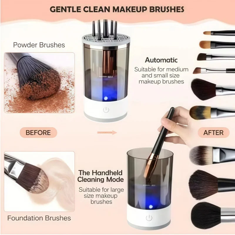 USB Electric Makeup Brush Cleaner Portable ,Quick Dry Tool