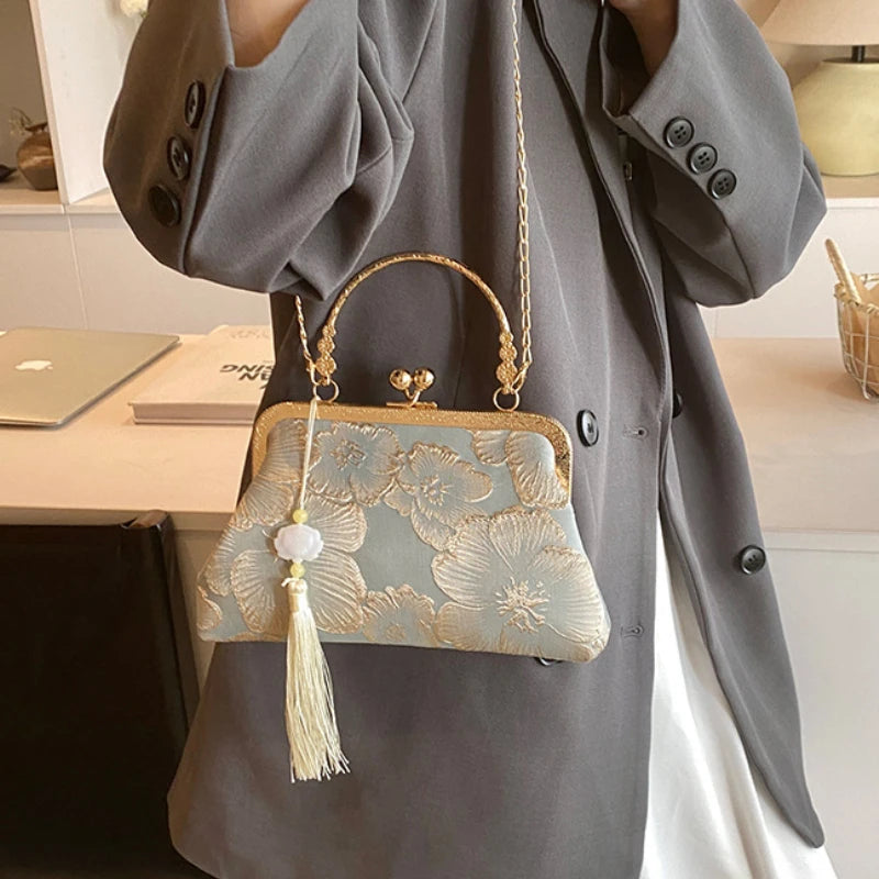 Chinese Style Embroidered Shoulder Bag