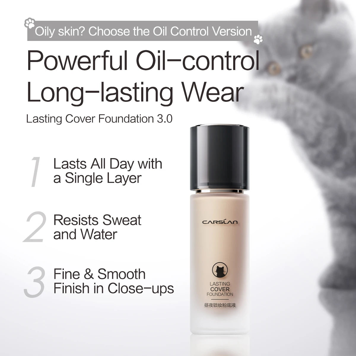 CARSLAN Long-lasting Moisture Matte Liquid Face Foundation