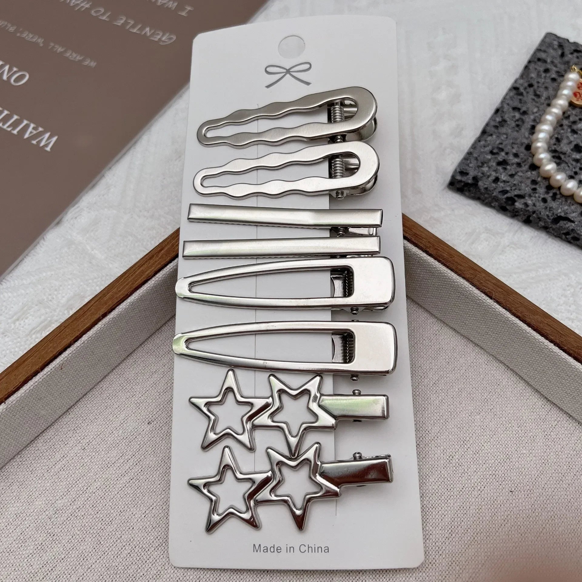 Sliver Metal Hair Clips