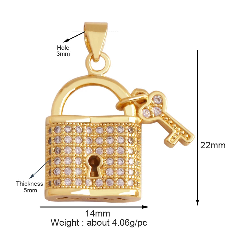 18K Gold Plated Rainbow Enamel Charm Pendant for DIY Jewelry Making – Necklace & Bracelet Findings