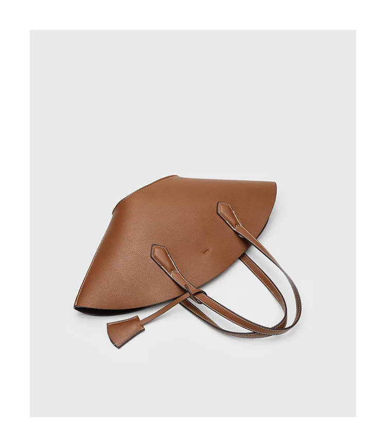 Vintage Shell-Shape Tote Bag – Large Capacity PU Leather Women's Shoulder Bag