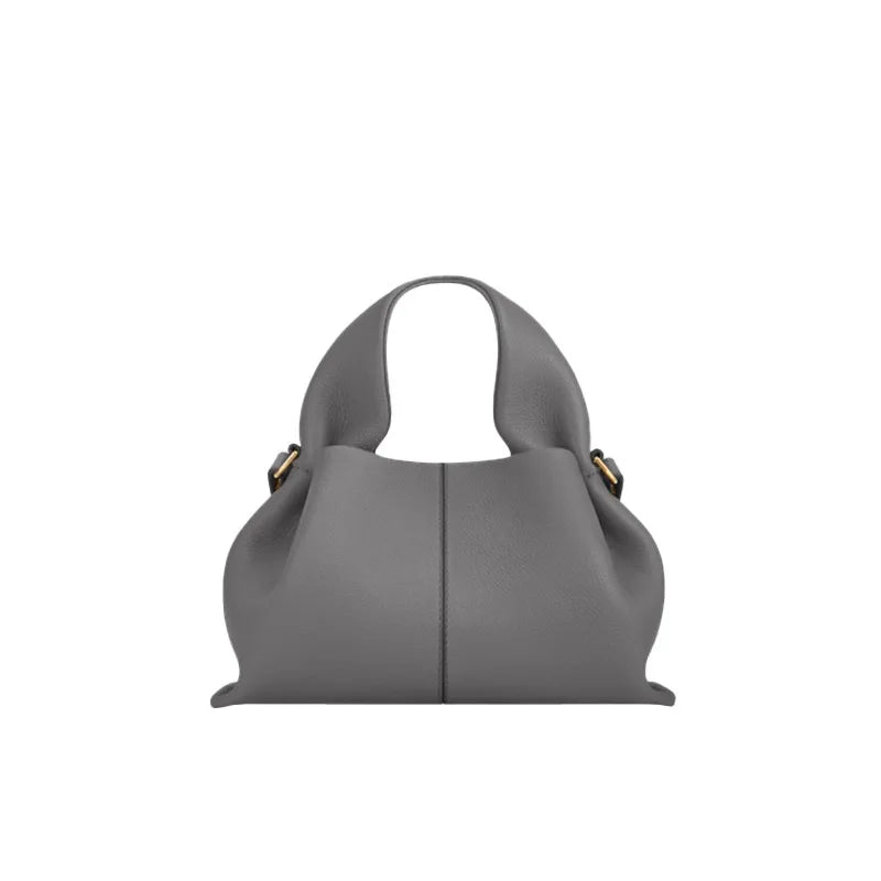 Genuine Leather Cloud Bag – Soft Dumpling Crossbody & Shoulder Tote