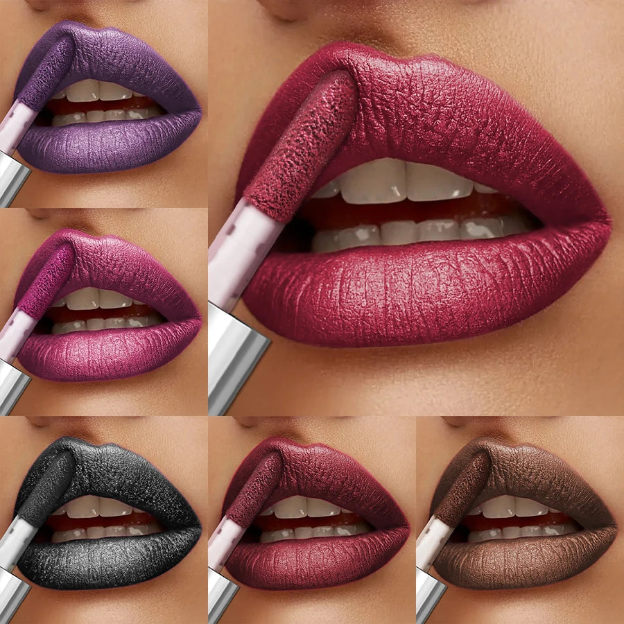 20-colors Glitter Lip Glaze Waterproof Diamond Shimmer Lip Gloss Sparkling Liquid Lipstick Long Lasting Lip Makeup for Women Gif Nanasbeautyholic