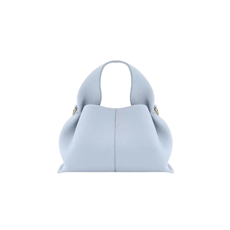 Genuine Leather Cloud Bag – Soft Dumpling Crossbody & Shoulder Tote