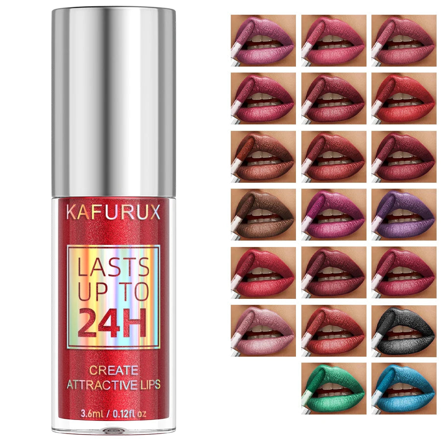 20-colors Glitter Lip Glaze Waterproof Diamond Shimmer Lip Gloss Sparkling Liquid Lipstick Long Lasting Lip Makeup for Women Gif Nanasbeautyholic