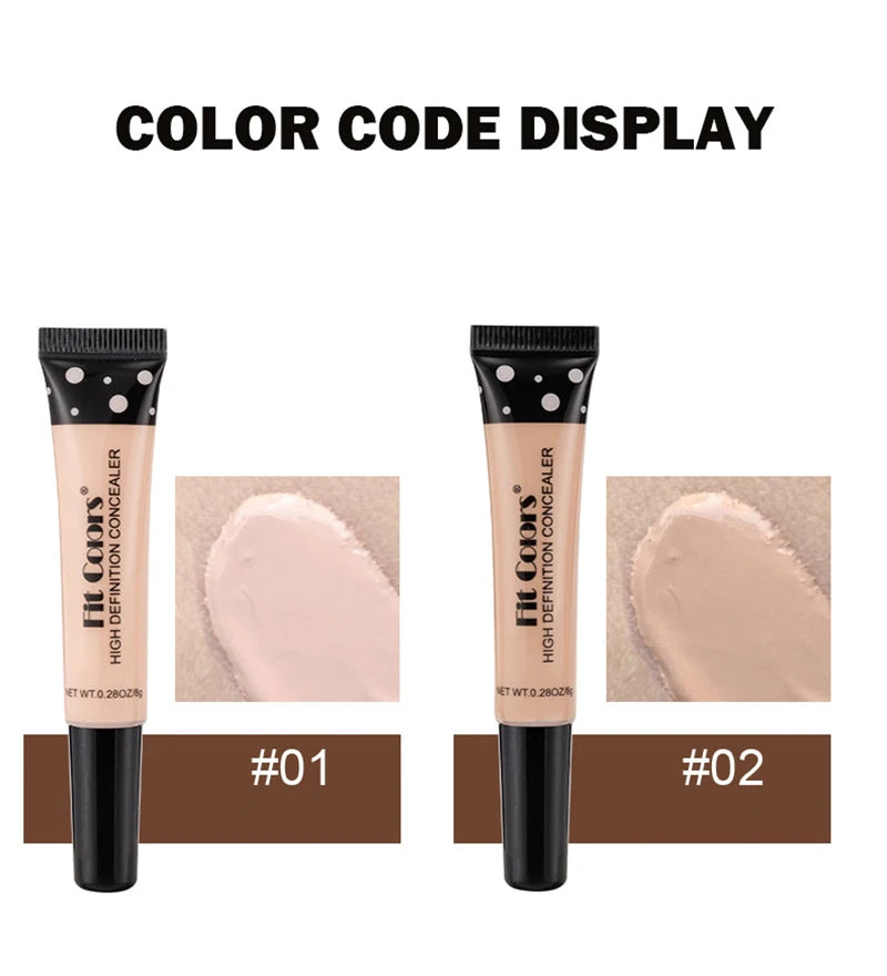 Fit Colors Full Cover Liquid Concealer BB Cream – Brightening, Waterproof & Natural Finish | 8 Shades