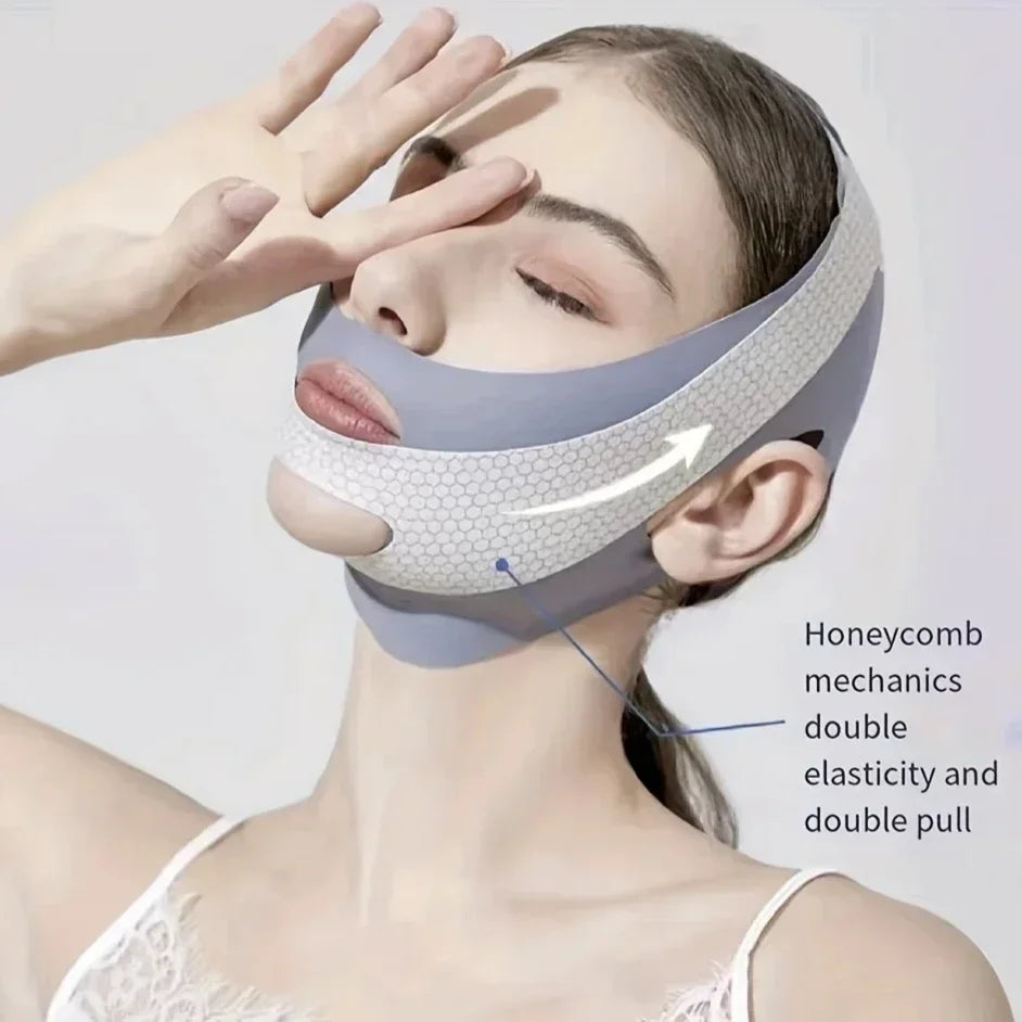 Face Slimming Bandage V Line Face Shaper Double Chin Reducer Face Lifting Belt Anti Wrinkle Facial Massager Women Skin Care Tool Nanasbeautyholic