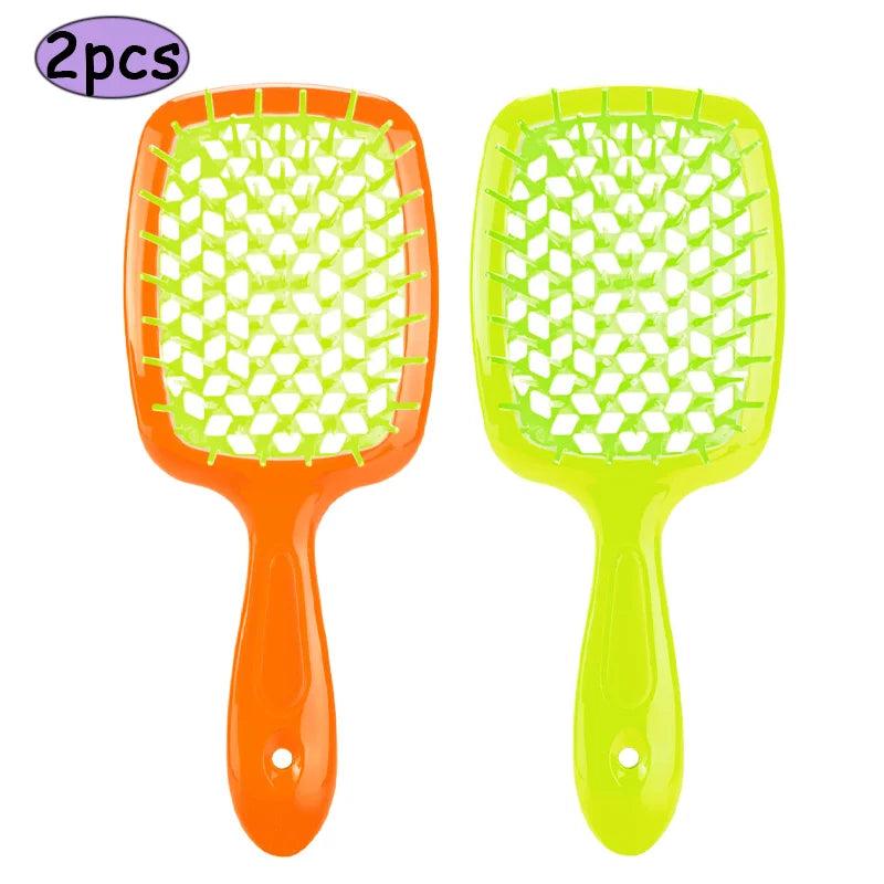 2pcs Professional Comb Detangling Hair Brush Scalp Massage Anti-static