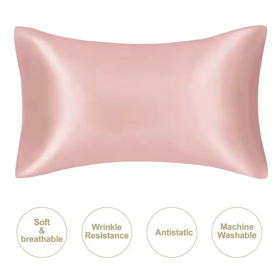 Kuup 1pcs Pillowcase Pillow Cover Silky Satin Hair Beauty Pillow Case Comfortable Pillow Case Home Decor Wholesale Nanasbeautyholic