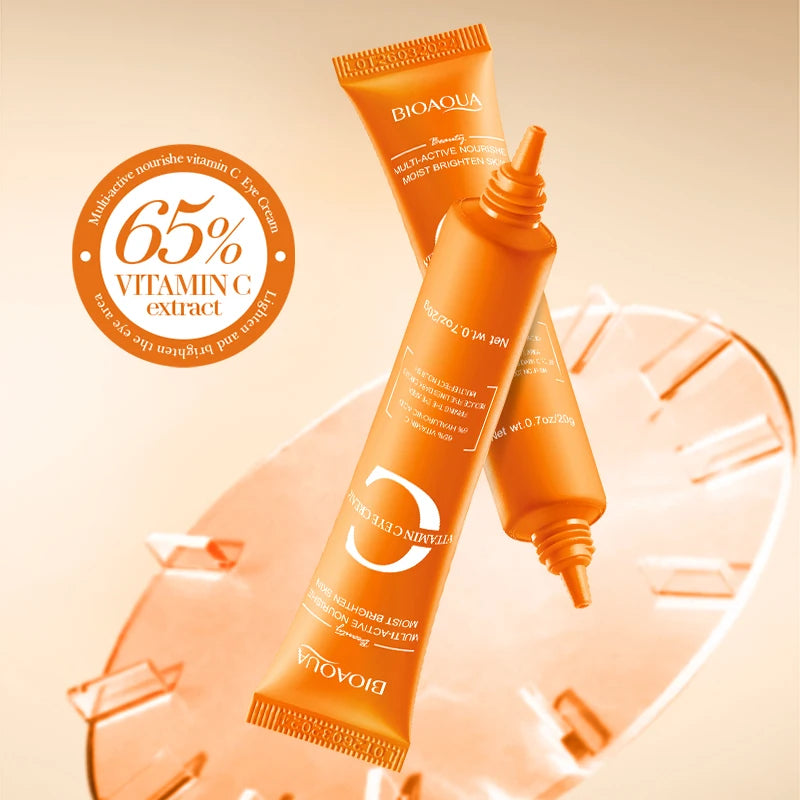 BIOAQUA Vitamin C Skin Care Kit Moisturizing Face Serum Anti-Aging Anti Dark Circles Eye Cream Facial Eyes Travel Size Skin Care Nanasbeautyholic