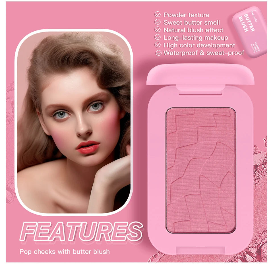 Professional Makeup Powder Blush 12HR Wear Vegan Formula Blusher Makeup Blush in Bar Cosmetics Palette Powder Pink Cream Face Nanasbeautyholic