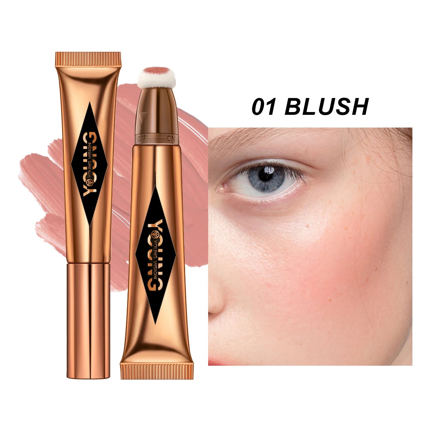 Young Vision 6-Shade Cushion Blush – Skin-Friendly Highlighter & Blush Stick