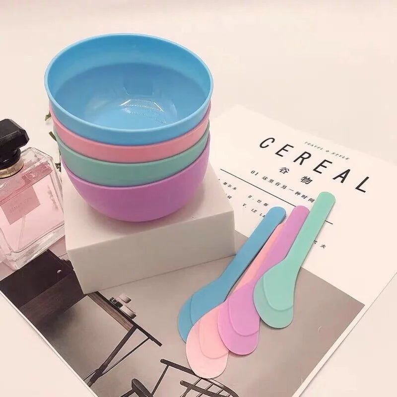 3-Piece Mini Facial Mask Mixing Set - Portable Skincare Tools