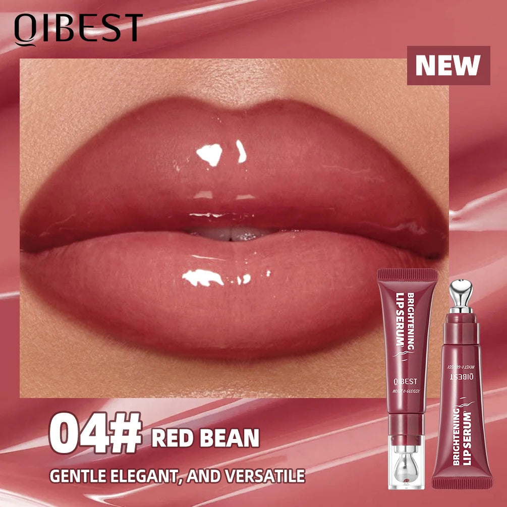 QIBEST Mirror Pearl Lipgloss Long Lasting Moisturizing Lipstick Shine Glitter Lip Glaze Non Stick Cup Jelly Pout Lip Tint Makeup Nanasbeautyholic