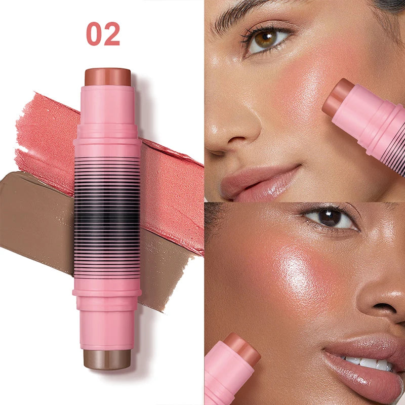 6-Shade Blush & Contour Cream Stick – Waterproof Concealer & Highlighter for a Flawless Finish