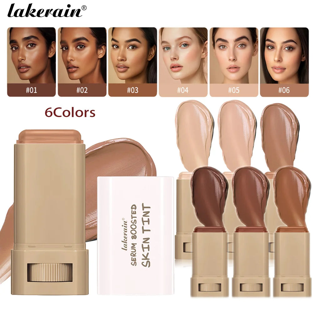 Skin Tint Stick Waterproof Nourishing Solid Tinted Serum Foundation Skin Tint Balm Face Tinted Face Contour Stick Makeup Nanasbeautyholic