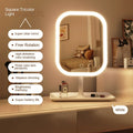 Niche Modern Desktop Vanity Mirror 3 Color Light LED , touching mirror